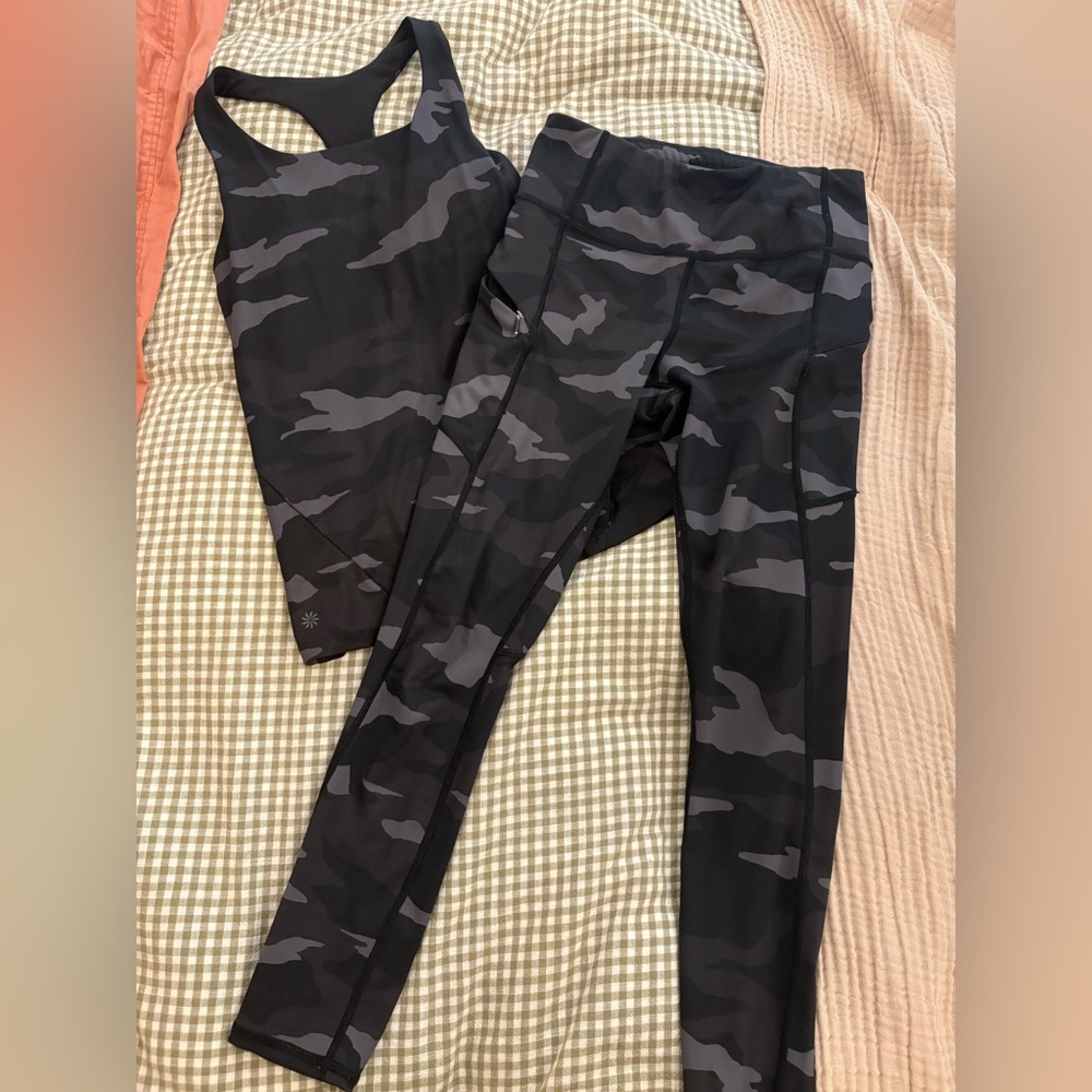 Athleta Camo Workout Set - image 1